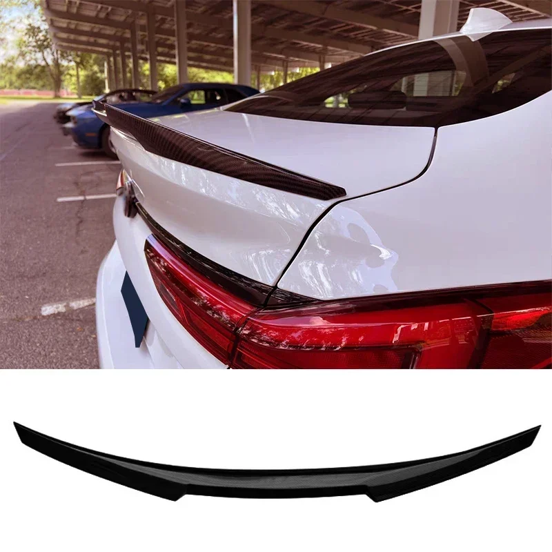 New! F44 Spoiler for BMW 2 Series Black 4 Door 2020-2022 Year Carbon Surface Ducktail Rear Boot Ducktail Wing Decoration Accesso