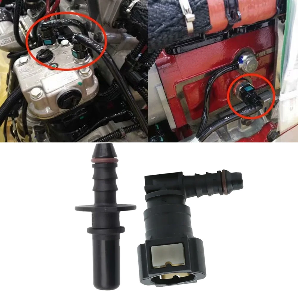 

SAE 9.49-ID6 Соединитель топливного шланга Быстроразъемный соединительный шланг для резинового шланга ID 5/16 (8 мм) или нейлоновой трубки 1/4 (6,35 мм)