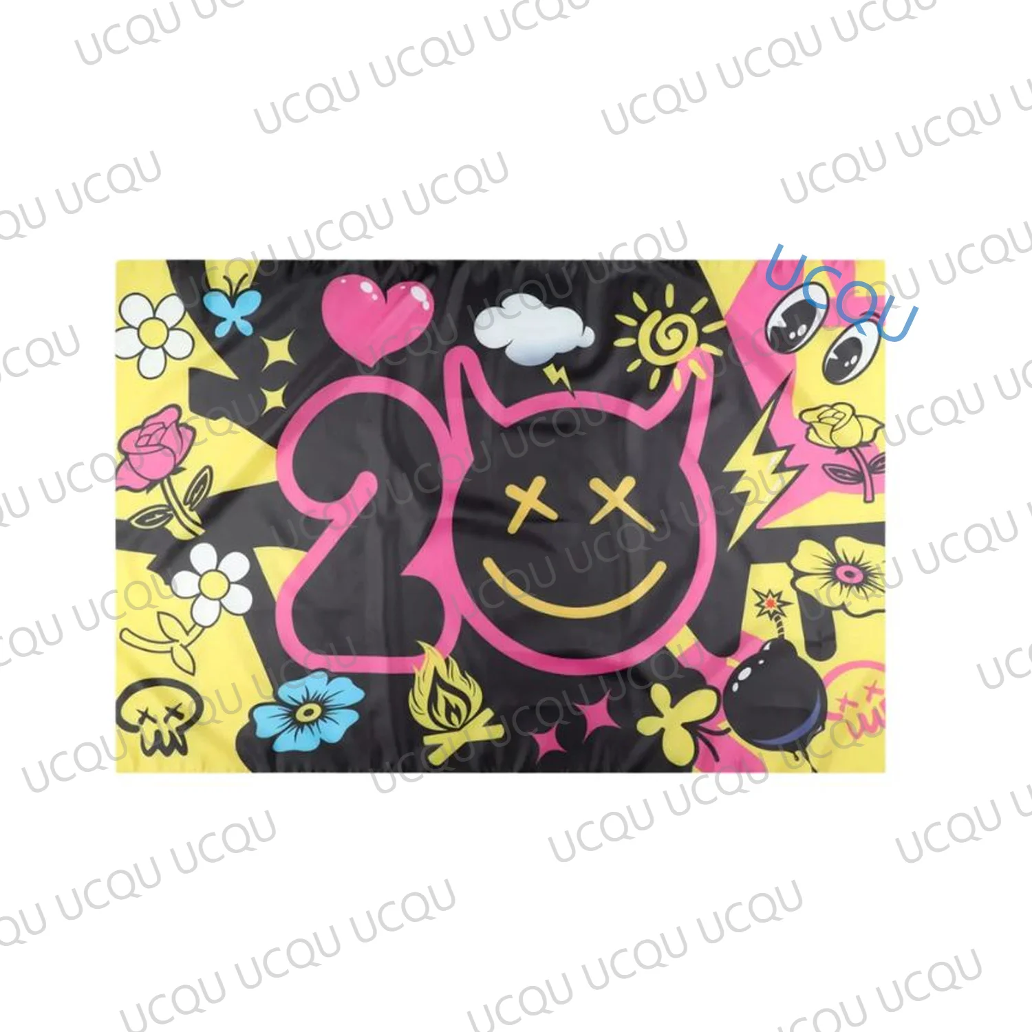 2026 Fabio Quartararo 20 Funky Devil Graphic Tapestry Racing Fan Art Wall Hanging Bedroom Dorm Decoration Flag Banner