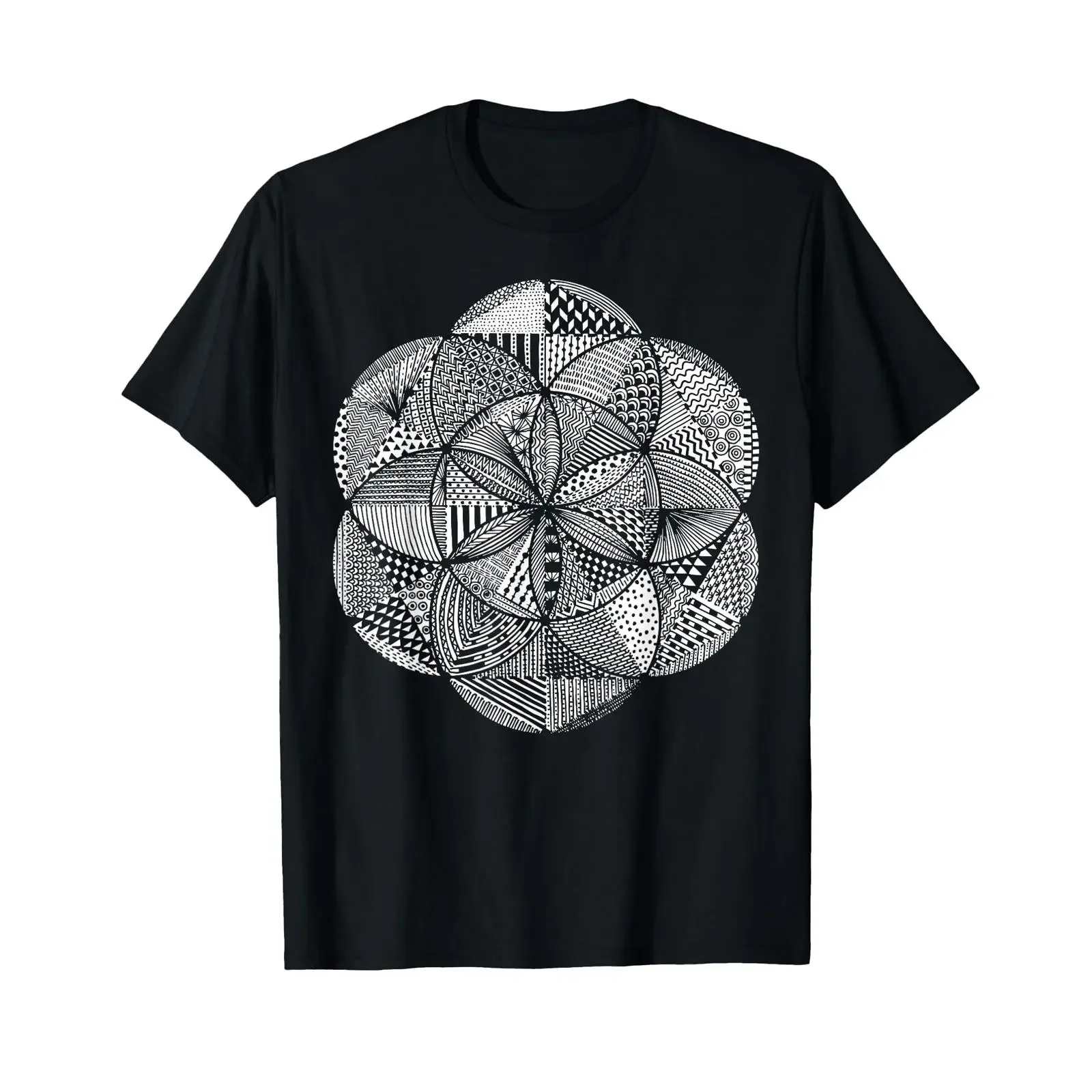 The Dharma Store Seed of Life Boho Sacred Geometry T Shirt vintage Washed graphic Top For Everyday Wear Breathable Casual