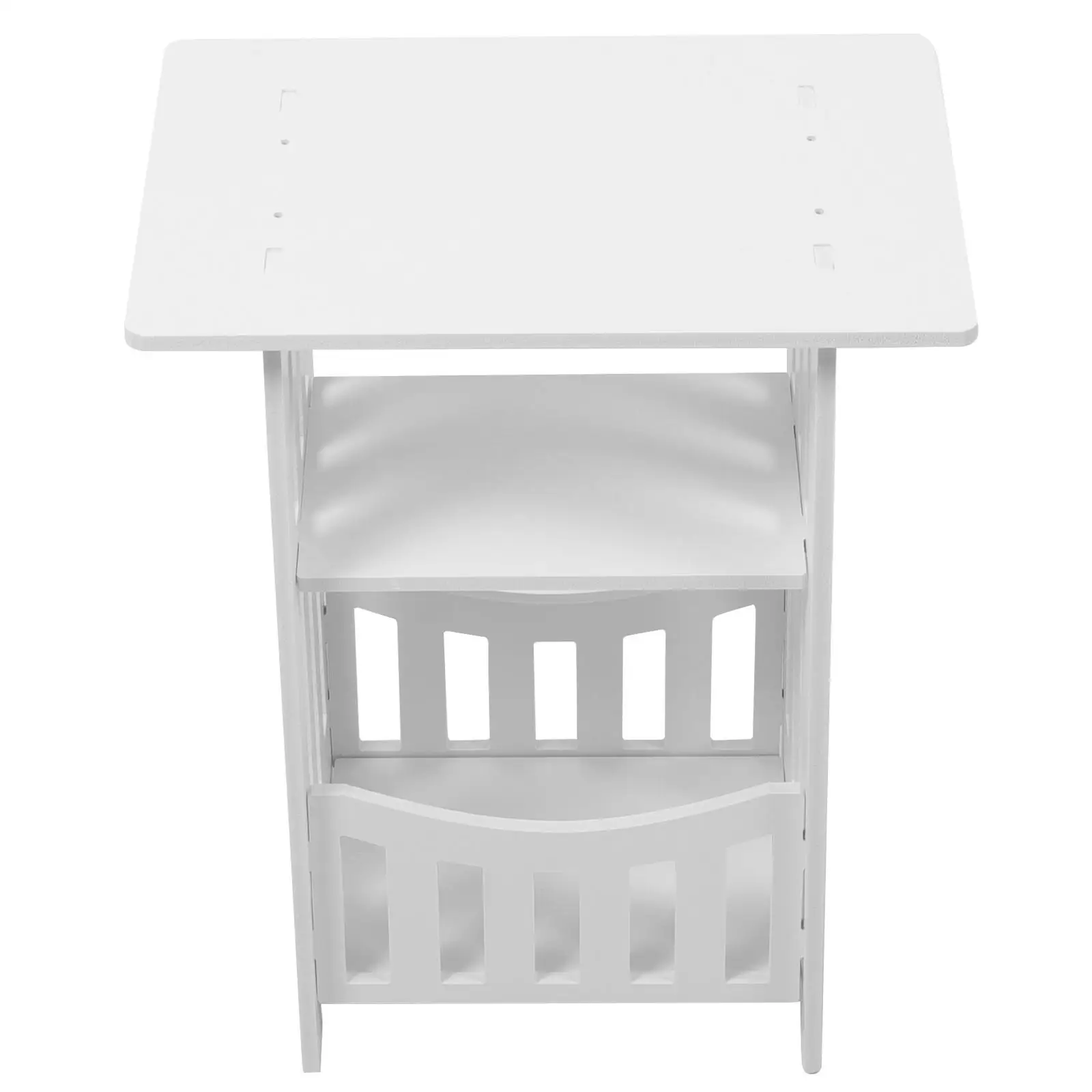 

Bedside Dressing Table Small Space Furniture White Mini Lamp Stand Storage Shelf Bedroom Living Room Sofa Side