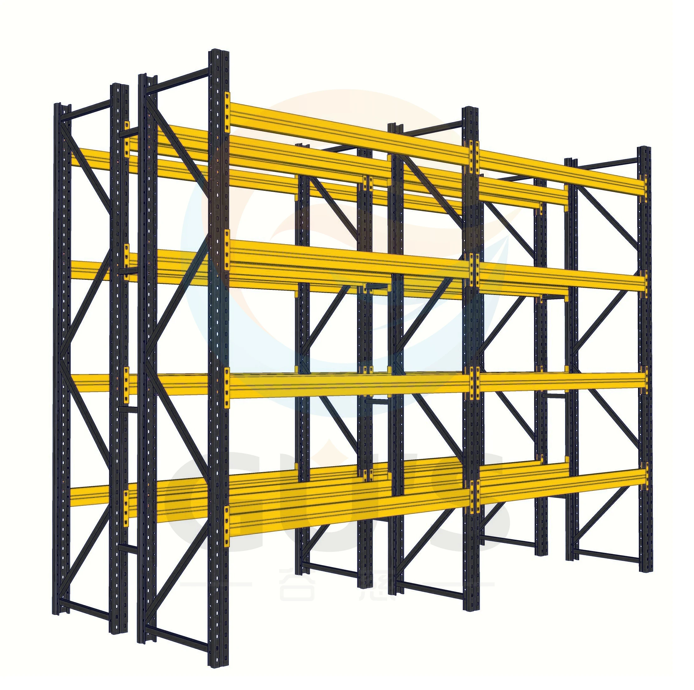 Industrial Heavy Duty Metal Rack 5-Layer Foldable Storage Shelves System Warehouse Steel Pallet Racking For Garages