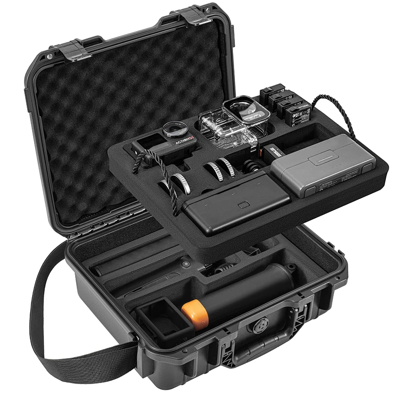 STARTRC 2 Layers Hard Case for DJI Osmo Action 5 Pro Camera Accessories Carrying Case Waterproof Box Portable Travel Suitcase