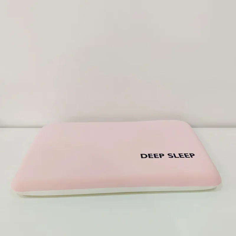 1pcs Ice Silk Memory Foam Pillow Bread Shape Slow Rebound Cooling Neck Support Sleeping Pillow