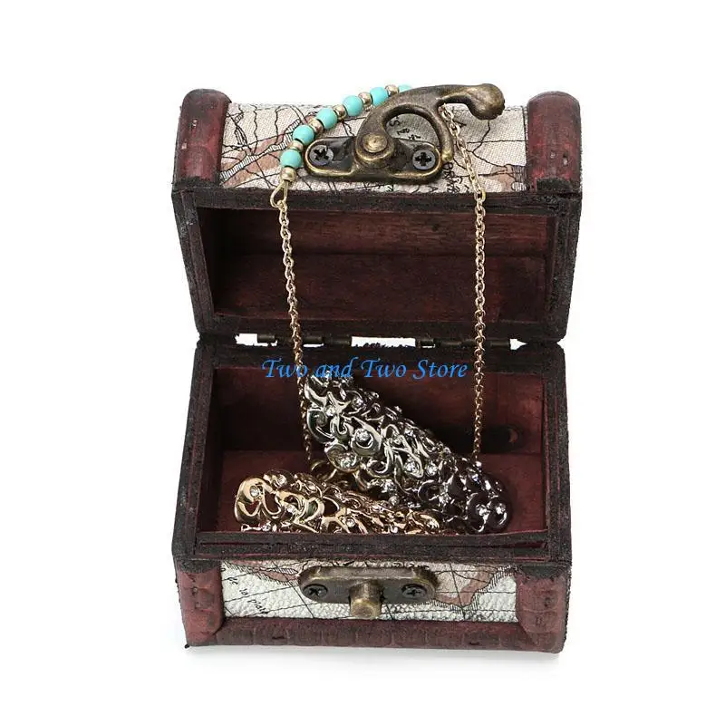 

HX6F Retro Storage Wooden Box Jewellery for Jewelry Storage Home Decor