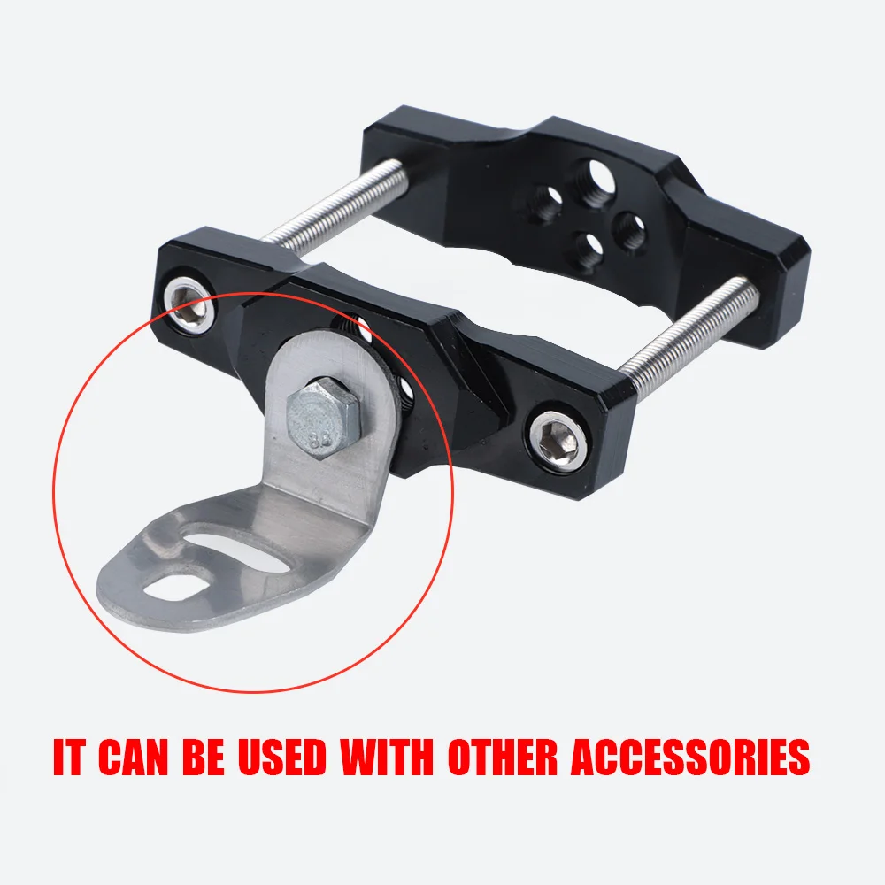 Aluminum Motorcycle Fork Tube Handlebar Bracket 17-54mm Pressure Code Stent Mount Clamp Holder For Spotlight Headlight  Fog Lamp image 5