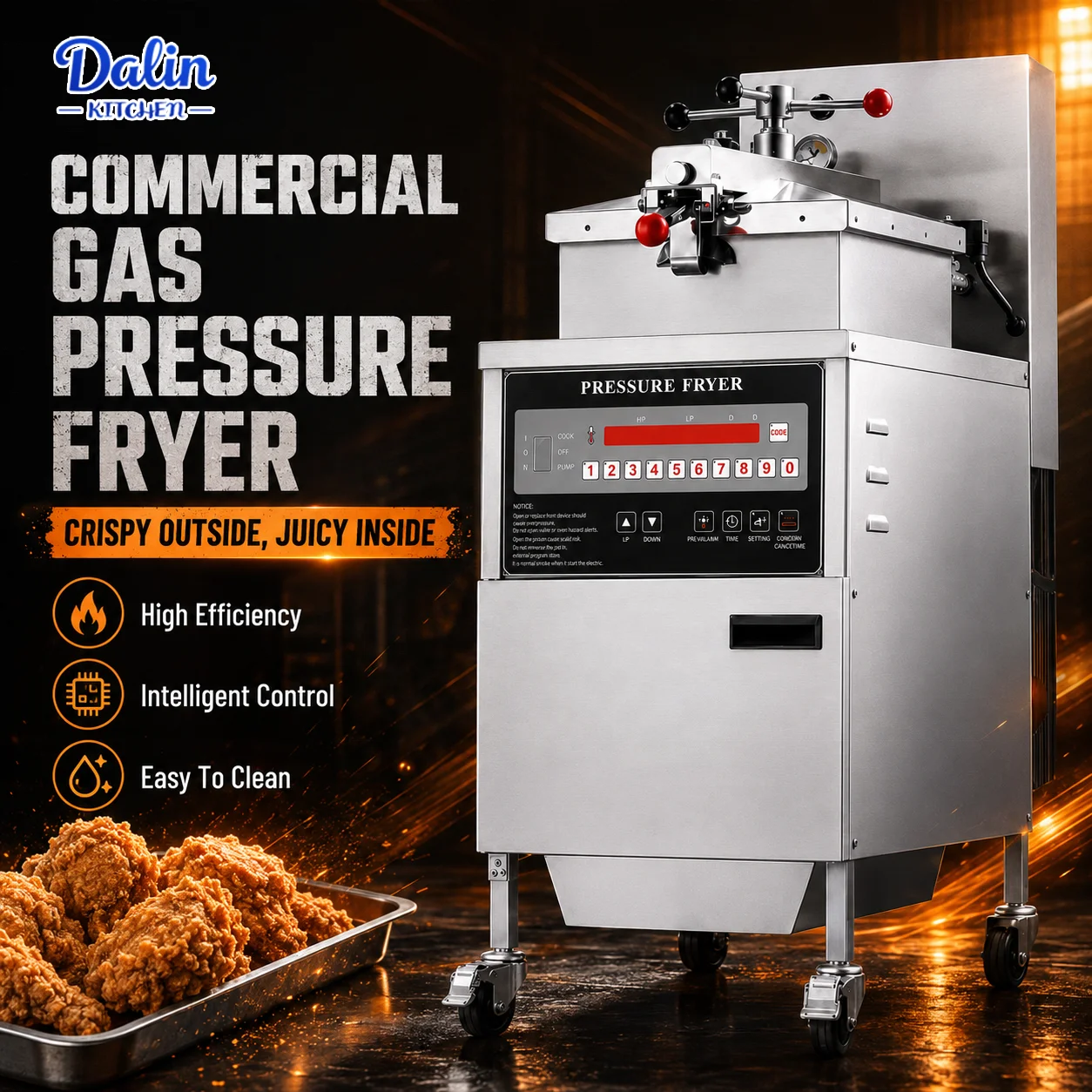 Maquina Para Pollo Broasted - Freidora A Presion Industrial Henny Penny 500 En Gran Venta