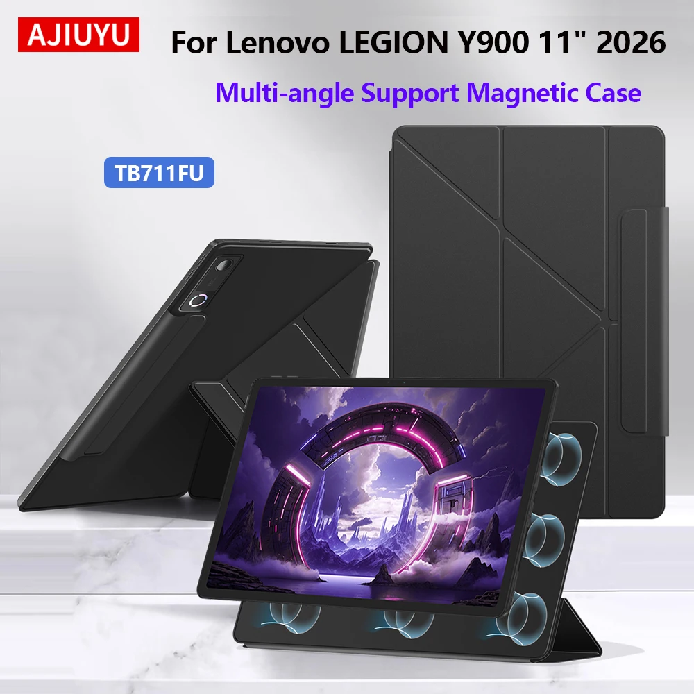 Magnetische Hülle für Lenovo LEGION Y900 11" 2026 Y Fold Tablet-Hülle für LEGION Y900 11 Zoll TB711FU Dreifach faltbare Flip-Smart-Standhülle
