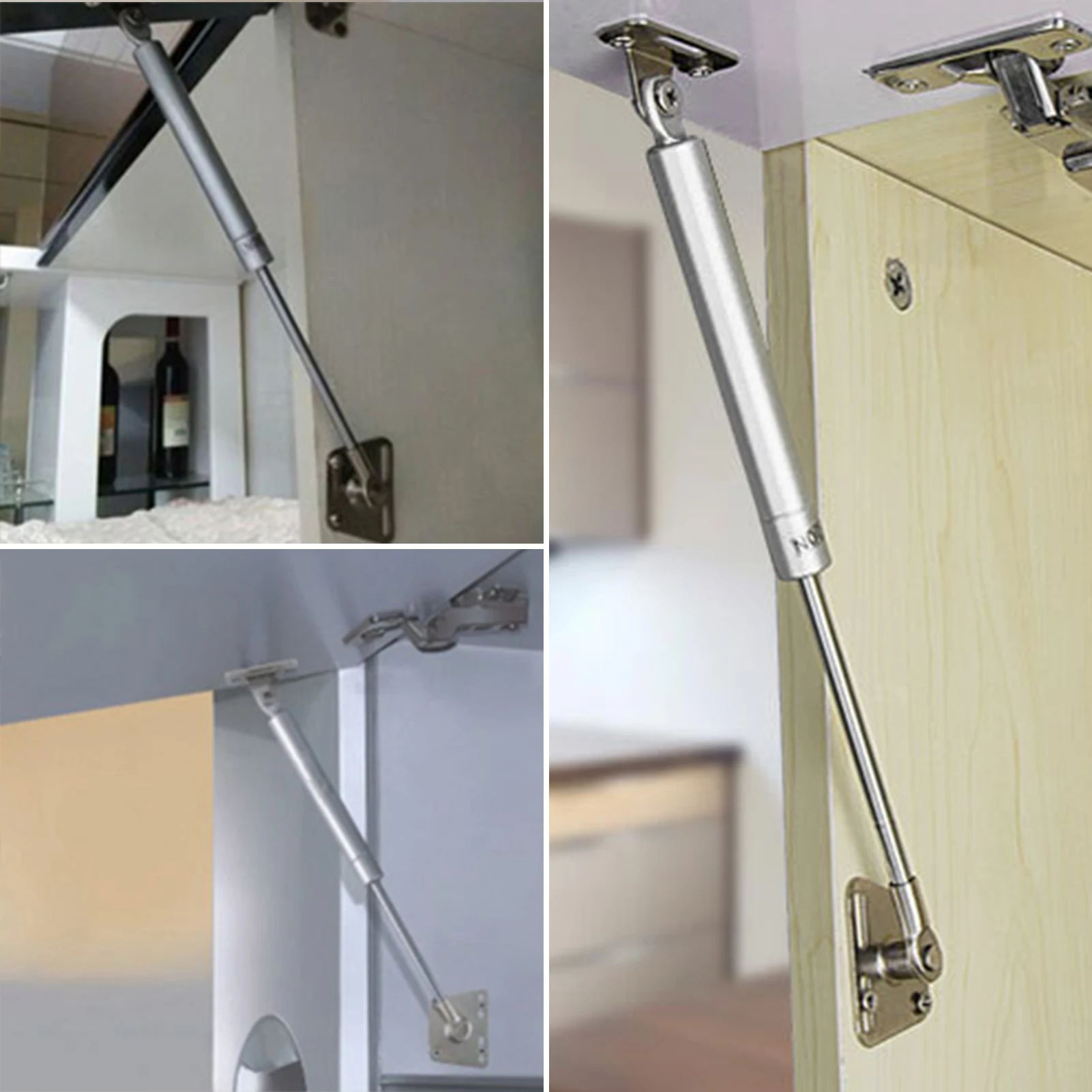 120N Gas Strut Cabinet Hinge Wear-Resisting Strong Material Hydraulic Support Tool Suitable for Kitchen Cabinet Doors