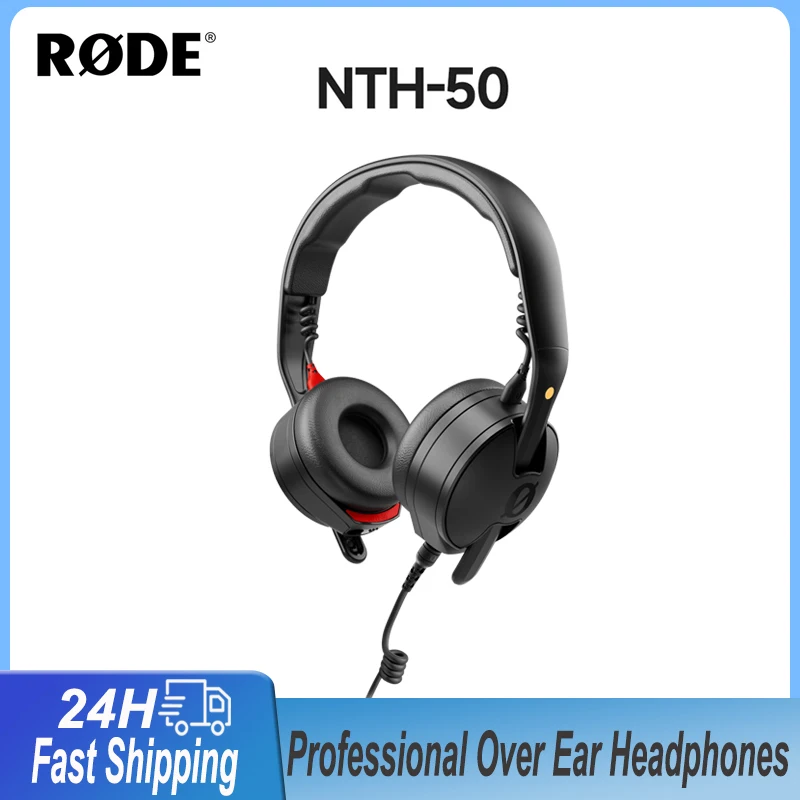 RØDE NTH-50 Professional Studio On-Ear Headphones Closed-Back Wired Earphones Over Ear Gaming Headset For Computer PS4 PS5 Xbox