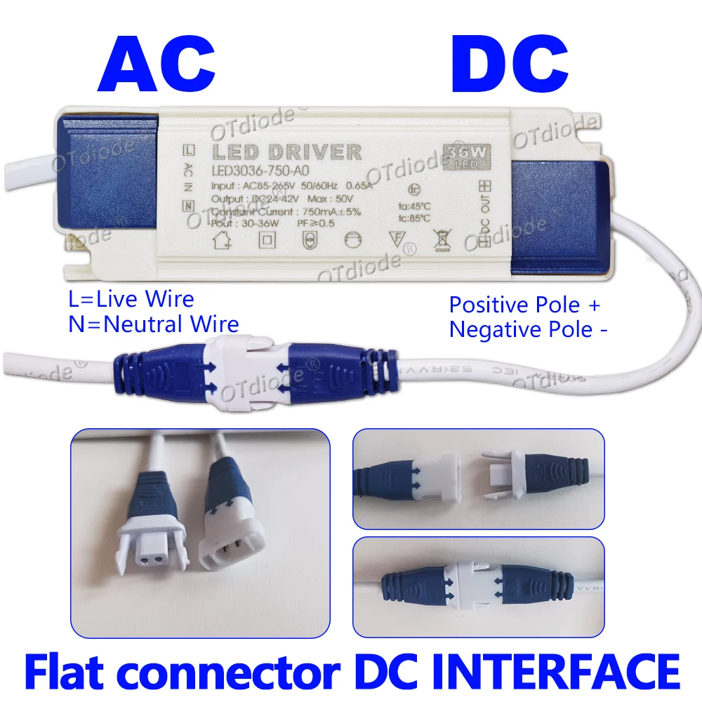 Imagem -04 - Flicker Power Supply Driver de Iluminação Externa Led Driver 110v 220v 30w 36w 40w 50w Dc2442v 700ma 750ma 900ma 1050ma 1200ma 1500ma