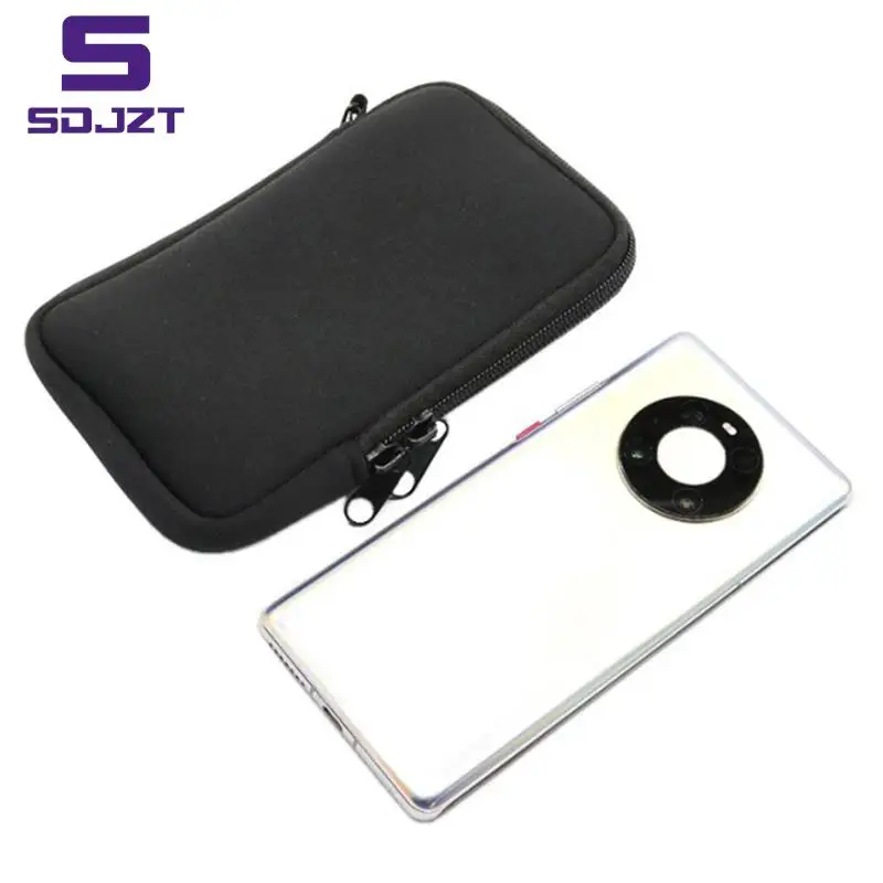 Neoprene Mobile Phone Bag Pouch Portable Small Storage Bag for Travel Digital Accessories Cable Case Earphone Holder