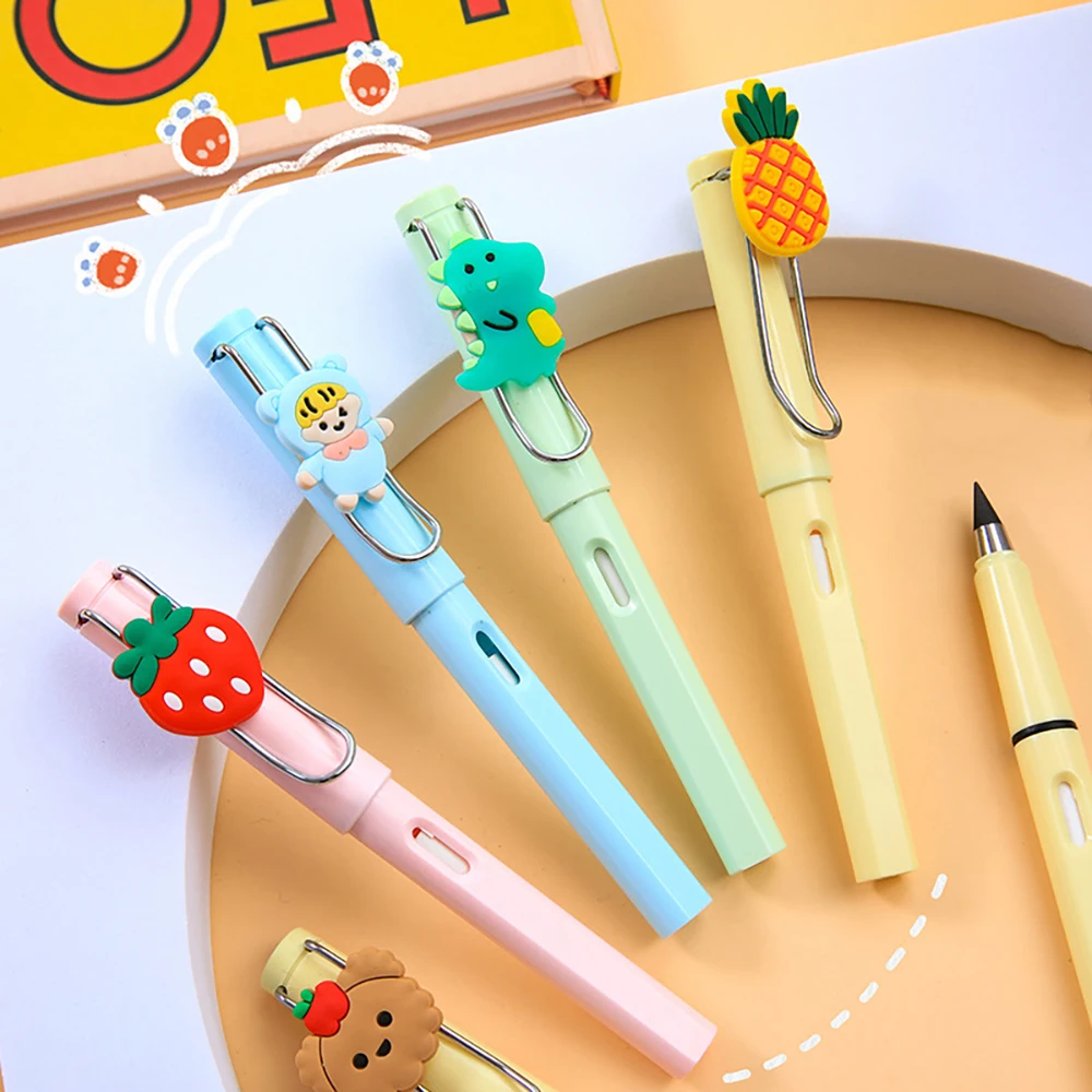 2Pcs New Technology Colorful Unlimited Writing Pencil Eternal No Ink Pen Magic Pencils Art Sketch Painting Supplies Stationery