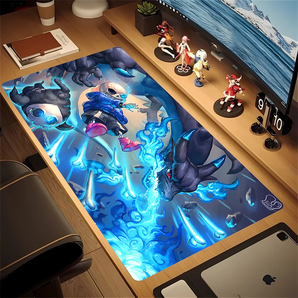 

Коврик для мыши Undertale Sans Frisk, игровой коврик для мыши Teclado, большой нескользящий коврик для клавиатуры и ноутбука, коврик для мыши из натурального каучука