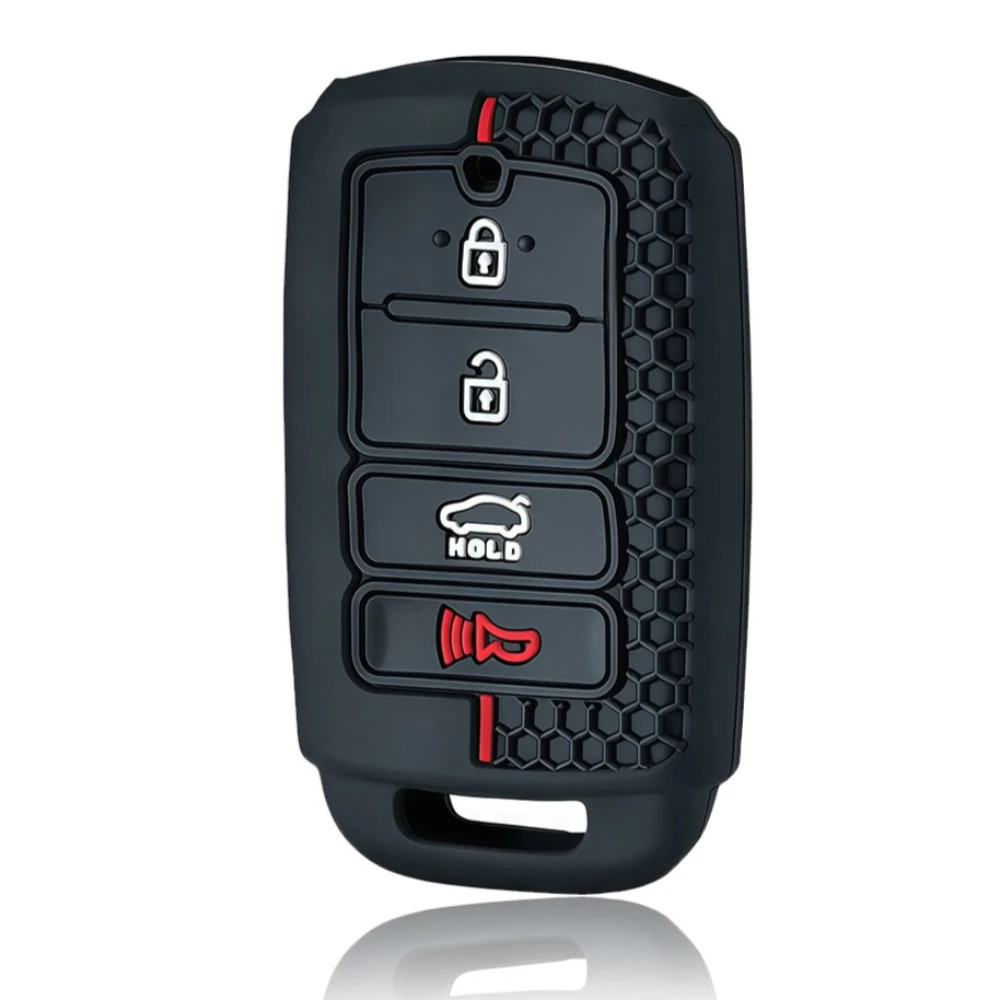 Funda de silicona para llave de coche, 4 botones, protector de llavero para KIA Cadenza Sorento K3 K5 K7 K900 Quoris, accesorios 2016