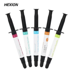 HEXION Dental Composite Resin Flowable A2 2.5g Refill Syringe Delivery Tips Etch Gel Adhesive Bonding For Dentist Clinic