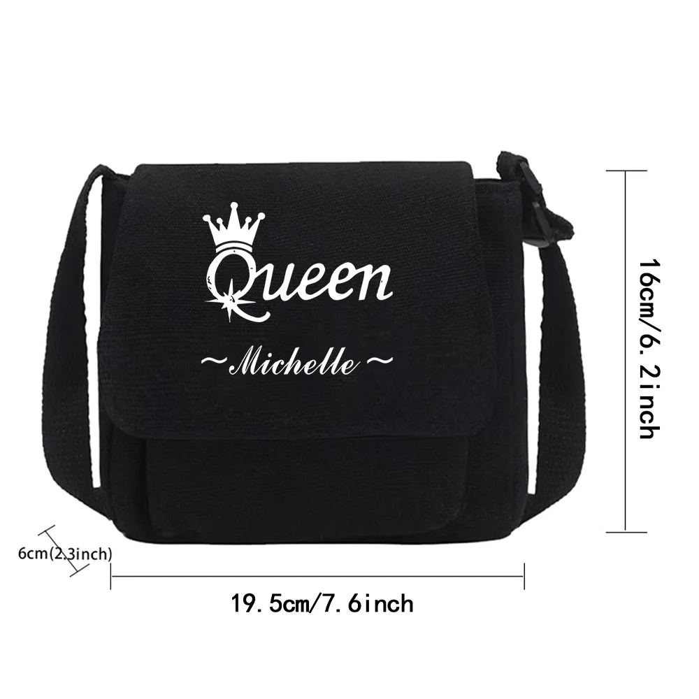 Personalized Customization Name Crossbody Bag Casual Handbag Portable Storage Bag Mailman Bag