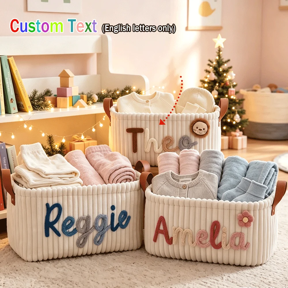 1 Stück personalisierter Gedenkkorb, Aufbewahrungskorb für Zuhause, Aufbewahrungskorb, Geschenkkorb für Partys, Weihnachtsgeschenkkorb