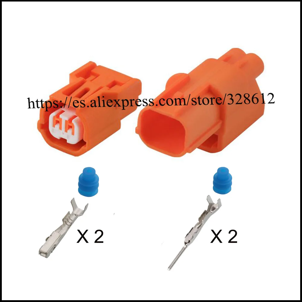 

100SET 6189-0891/6188-0590 car female male cable connectors jacket socket 2 pin Connector automotive plug include terminal seal