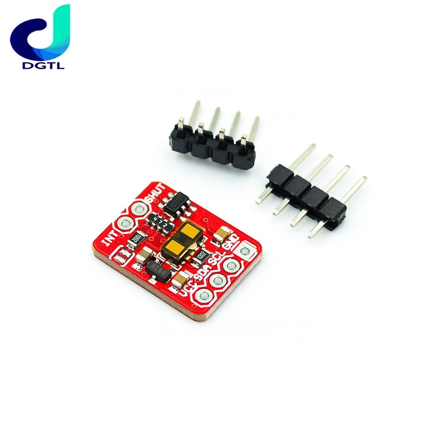 50Hz 3.3-5v VL53L1X Laser Ranging Sensor Module 4cm-4m Ranging Module ToF Distance Measurement I2C 12x17x3.2mm PCB Sensor Board