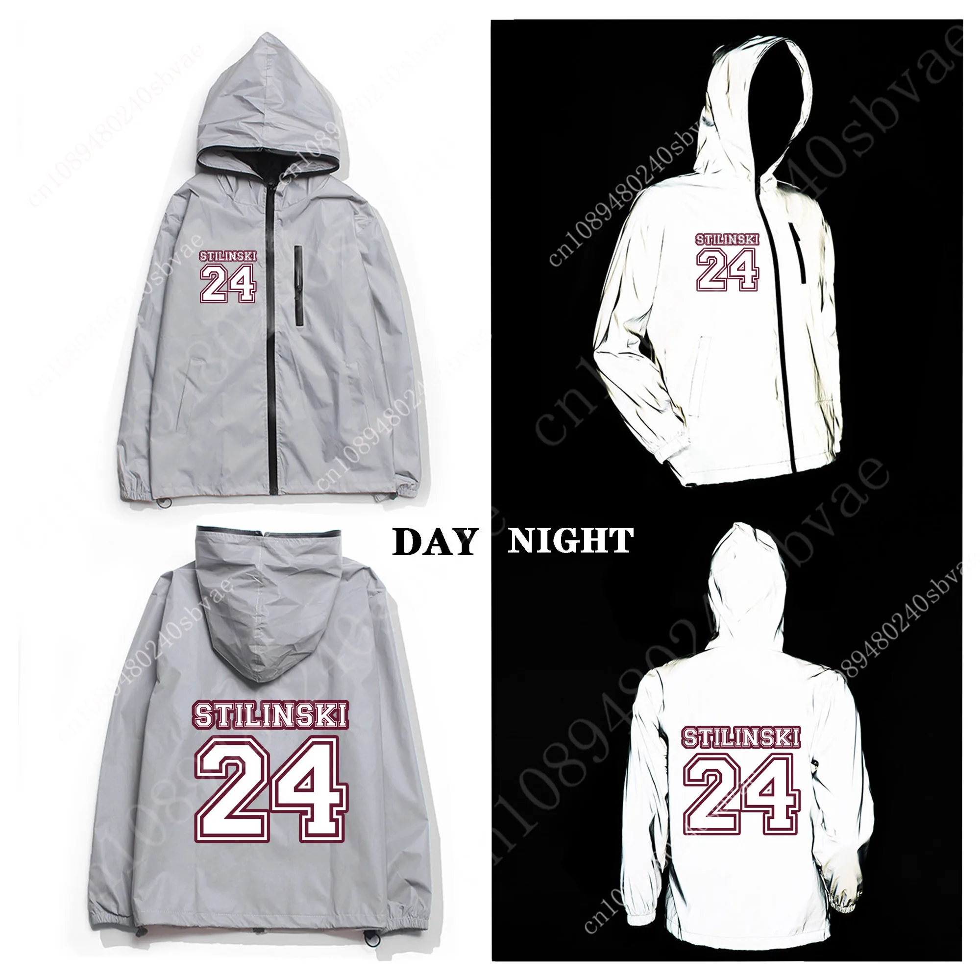 

Teen Wolf Stiles Stilinski Reflective Jacket Mens Womens Coat Hooded Windbreaker Runing Pocket Jackets Hiking Customized Hoodie