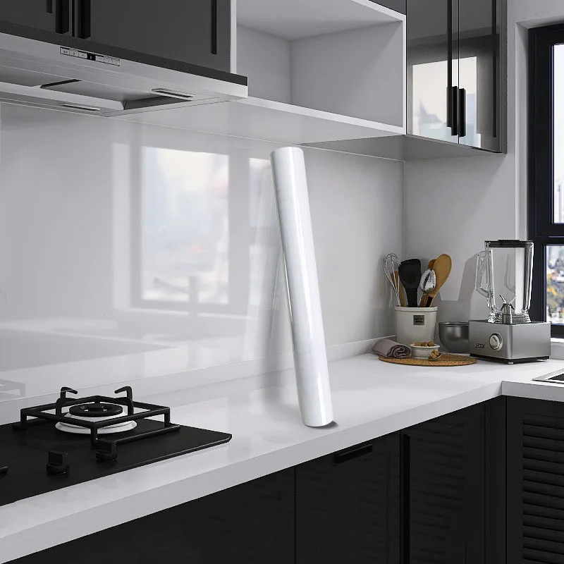 Oil Pollution Prevention Wallpaper Sticker Wall Sticker Electrostatic adsorption Transparent Kitchen High Temperature Resistanc