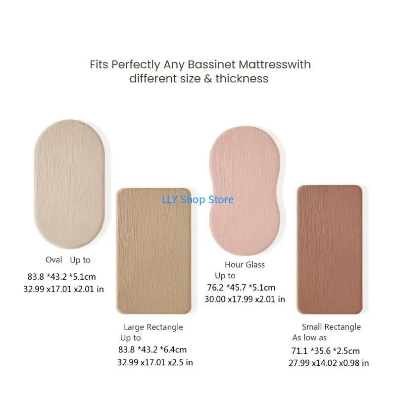 T8UD حزمة من قطعة ملاءة سرير للأطفال مزودة بغطاء واقي للنوم المريح والعناية السهلة في الحضانة الأساسية 82 × 41 سم #6