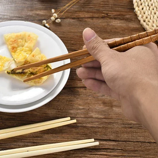 Household bamboo chopsticks family of 10 sets of mouldproof bamboo natural paintless waxless bamboo chopsticks image 4