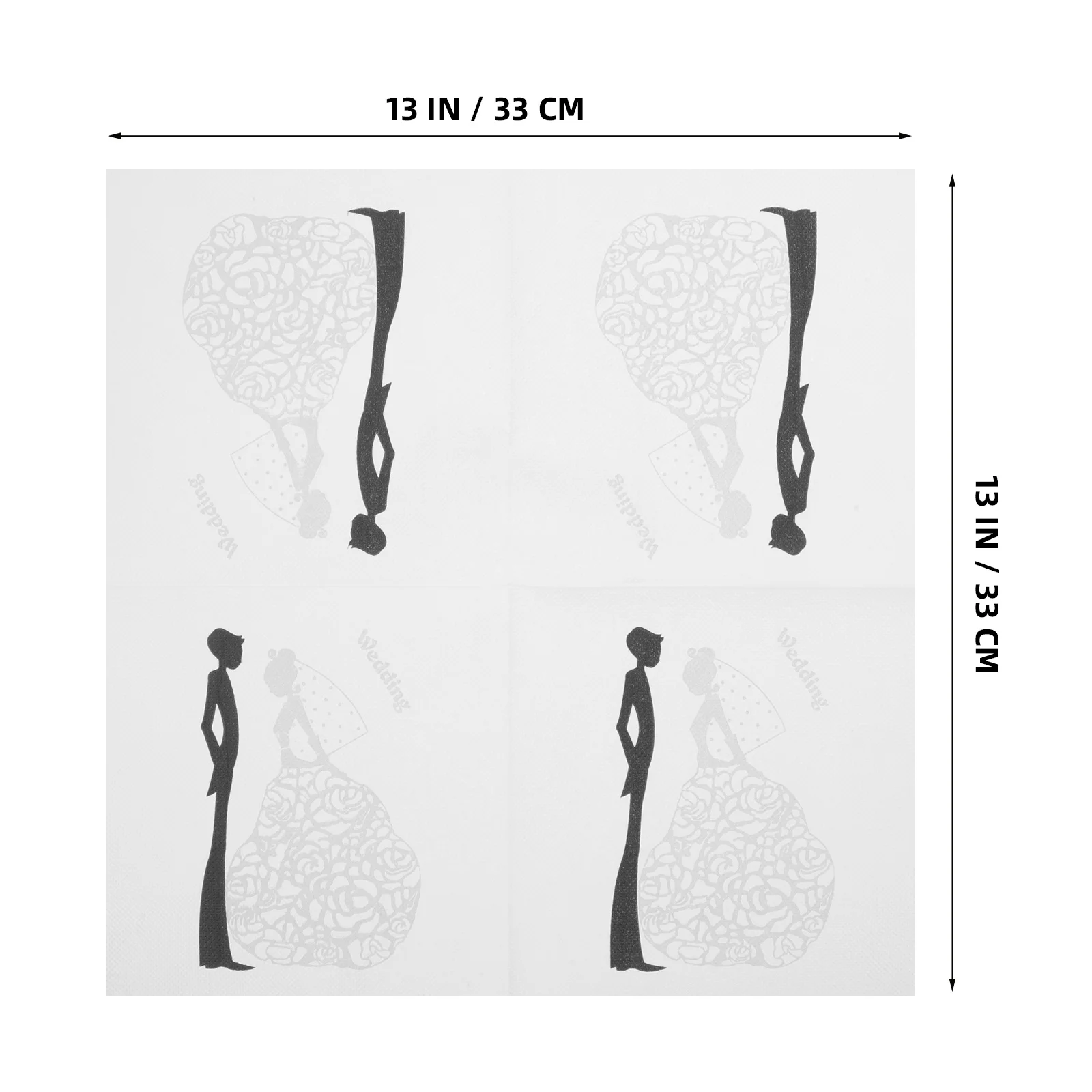 Рисунок 4 - свадебные салфетки с принтом