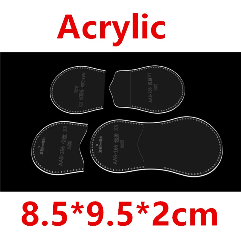 DIY Mini Leather Wallet Making Acrylic Template Clear Pattern for Sewing Craft Coin Purse Craftsmanship