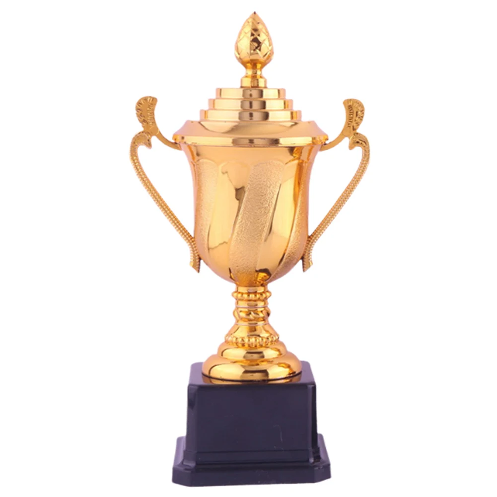 ارتفاع كأس الكأس الذهبية 17.5/22 سنتيمتر لعبة مباراة الكأس مع مقبض وقاعدة المنافسة الرياضية الكأس لبطولات البطولة #4