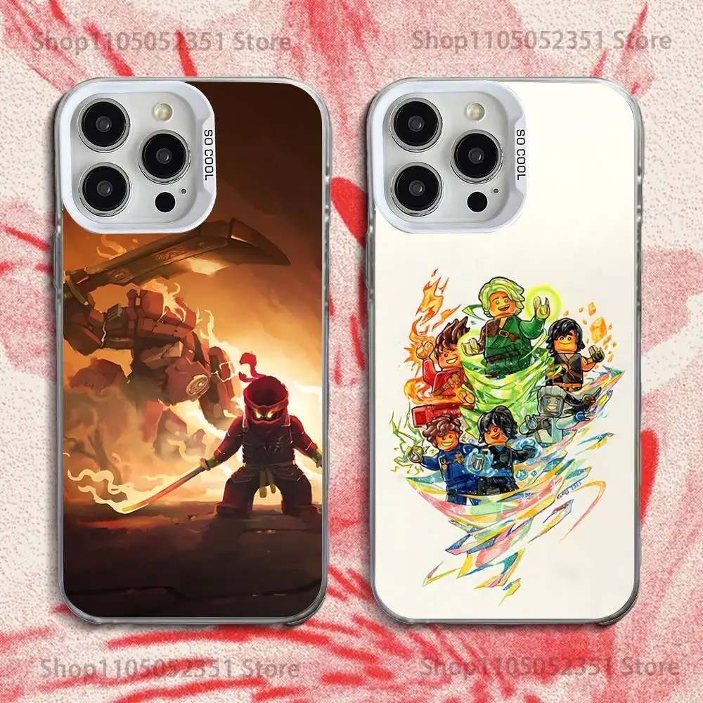 

Phone Case For iPhone 16,15,14,13,12,11,Pro,XS,Max,Plus,Mini,SE Anime Cool N-NinjagoS White Candy Matte Shockproof Cover