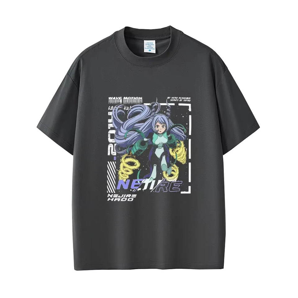 NEJIRE SS TEE PIGEON PRINT Tシャツ Anime My Hero Academia T-shirt Kawaii Cute Nejire Hado Graphic T