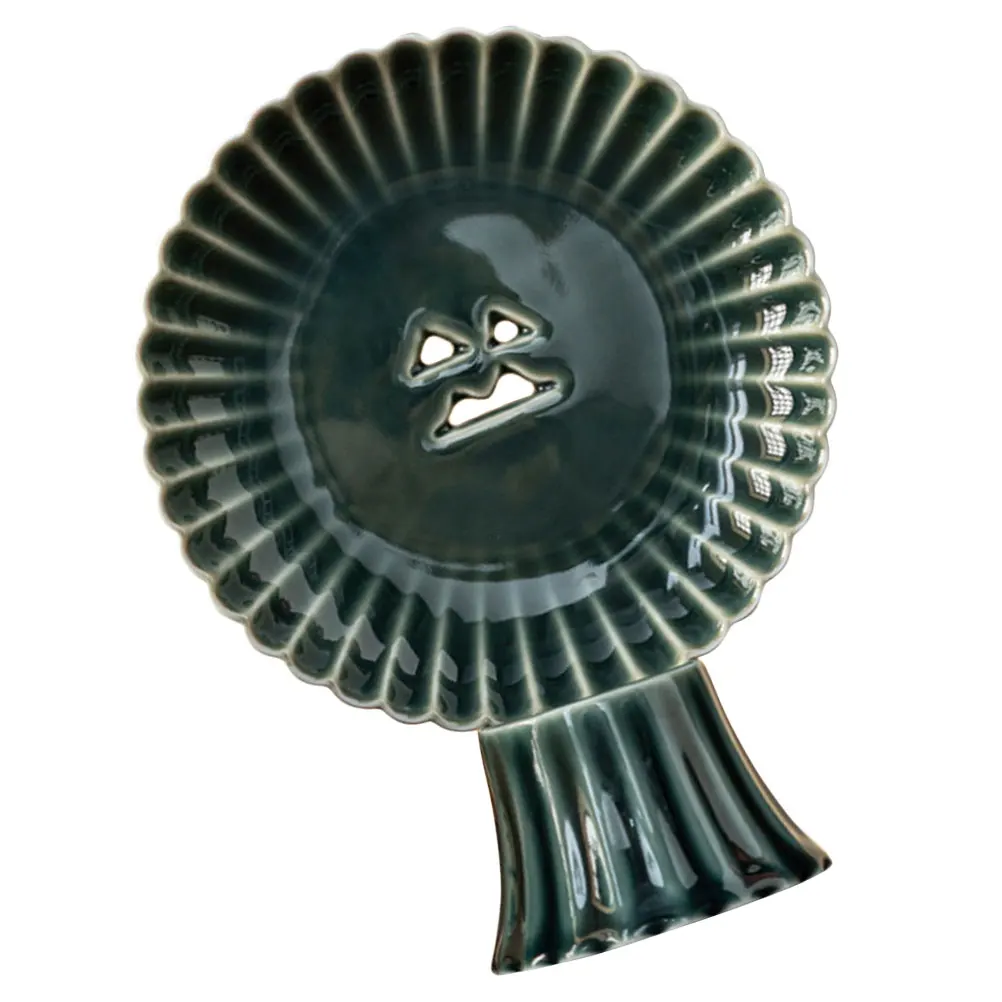 

Ceramic High Foot Tea Snack Tray Elegant Fruit Bowl for Serving Dried Fruits Chocolate Lemon Appetizers Home Decor Kitchen