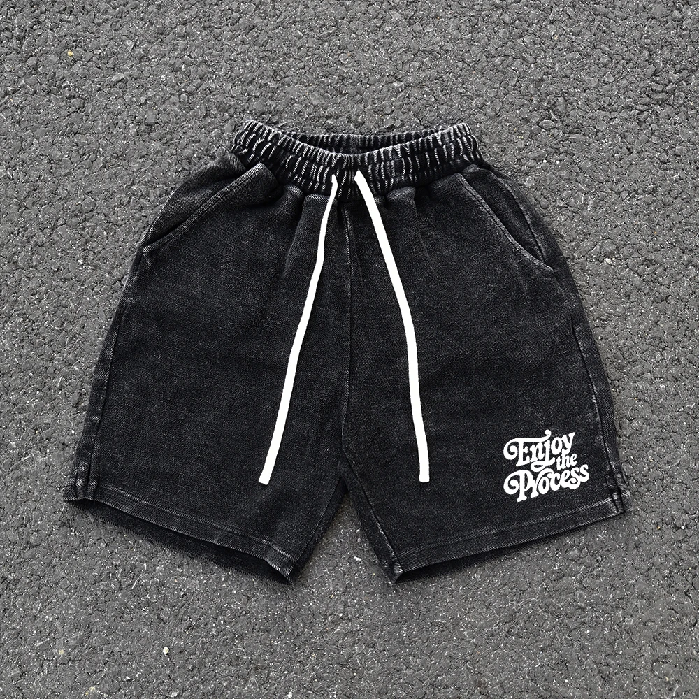 

Retro American High Street Sport orts Fce Texture Five Inches Casual for Men And Women Enjong the Proc Youthful And...