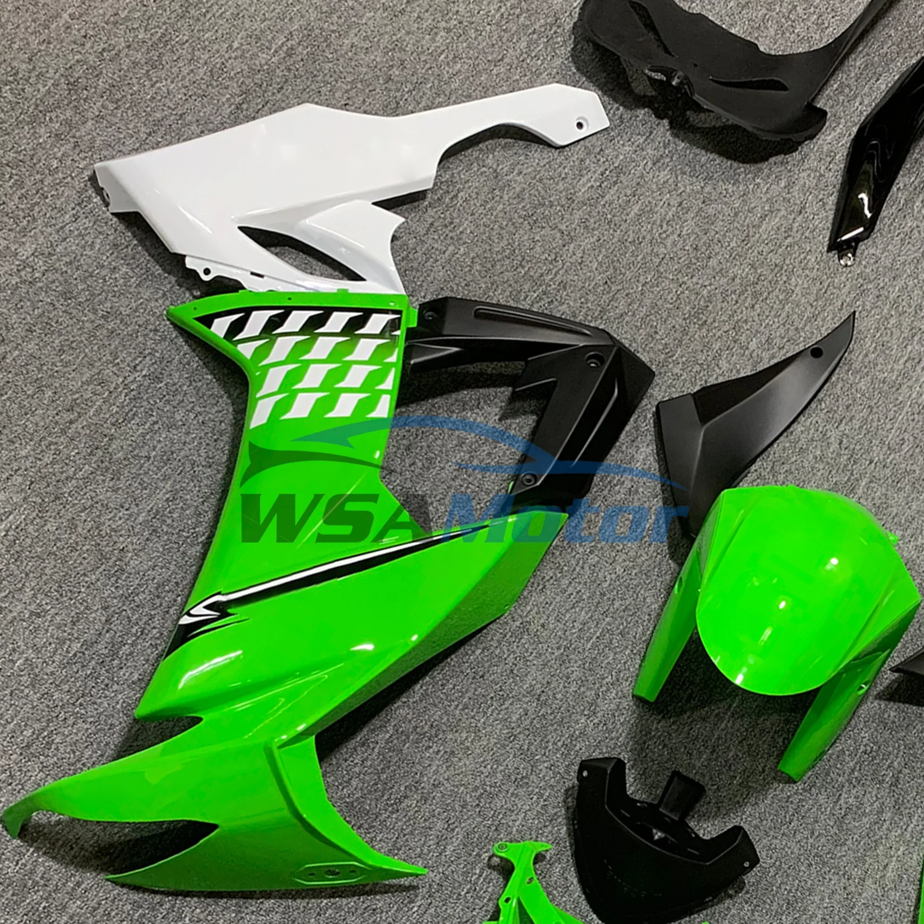 

ABS Motorcycle Fairings Kit For Kawasaki Ninja ZX10R 2008 2009 2010 ZX-10R 08 09 10 Injection Green White Bodywork Set