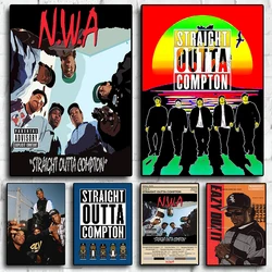 NWA Hip Hop Rapper Straight Outta Compton Hot Music Album Poster Canvas Painting Wall Art Pictures Home Room Decor Gift