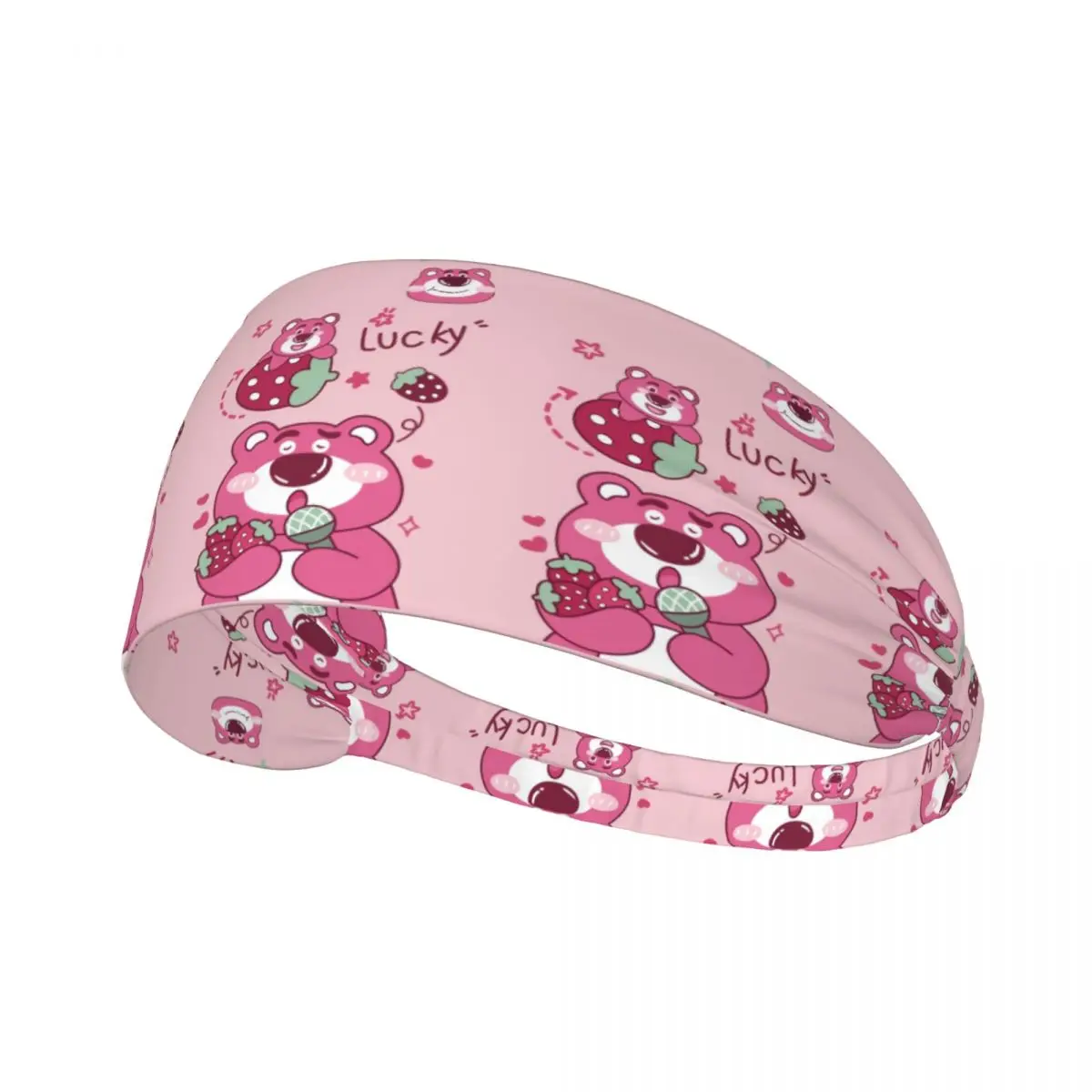 

Custom Lucky Lotso Huggin Bear Sport Headband for Cycling Non Slip Elastic Moisture Wicking Sweatband Men Women