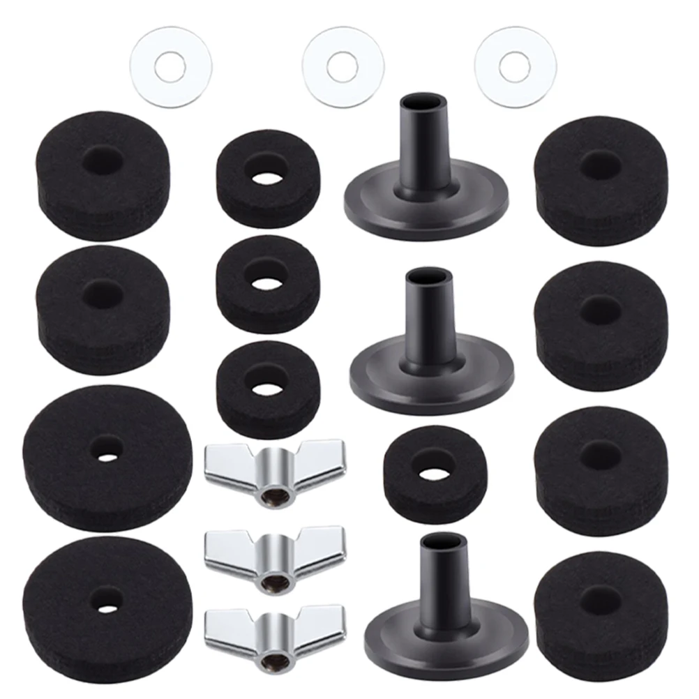 

Durable Nonslip Cymbal Clutch Pads Drum Set Accessories St Drum Felt Pads Set Size Easy Install Remove Practical