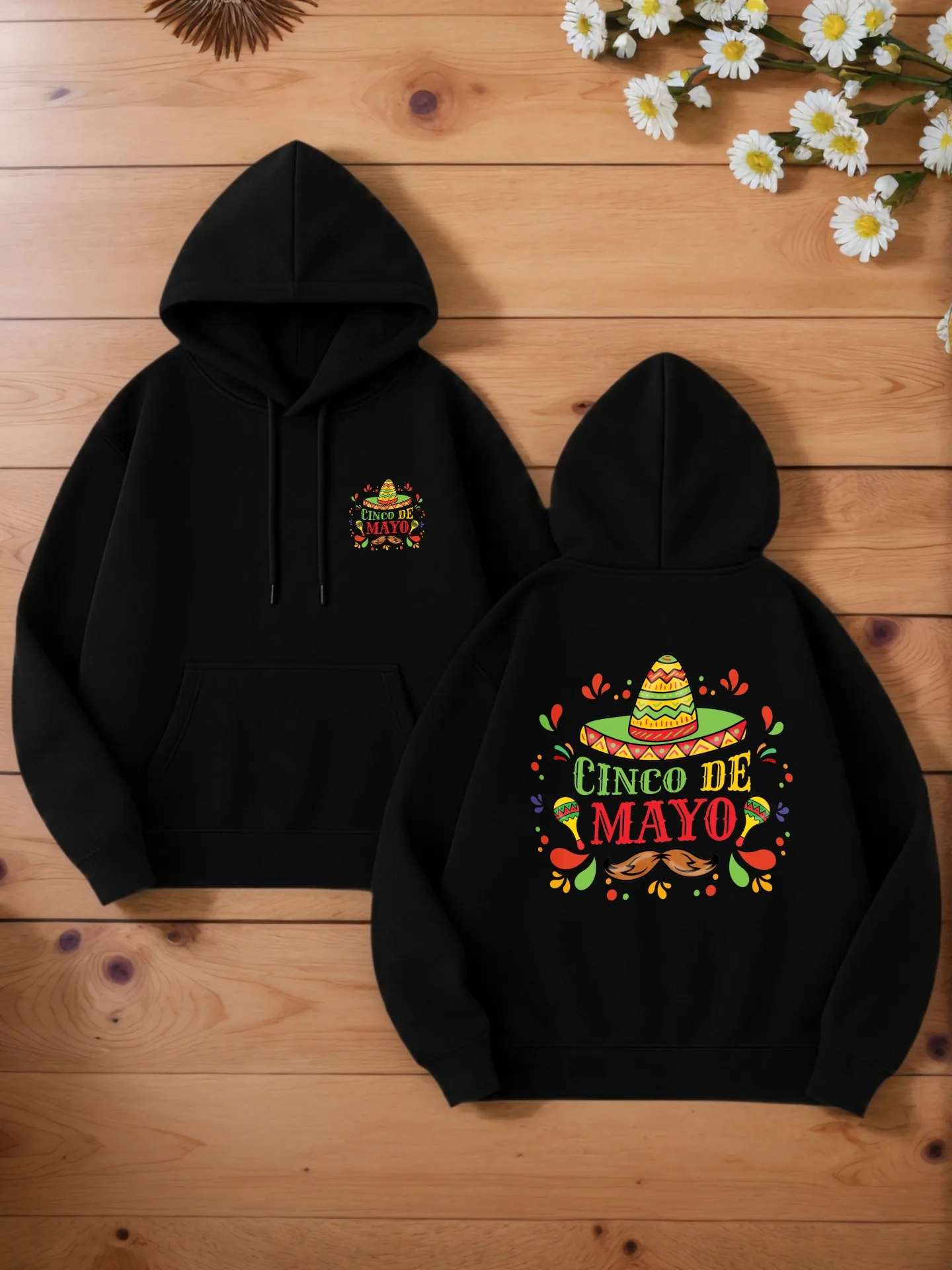 

Мужская толстовка с рисунком, принт Cinco De Mayo, повседневный стиль, на флисовой подкладке, для повседневной носки, для мужчин