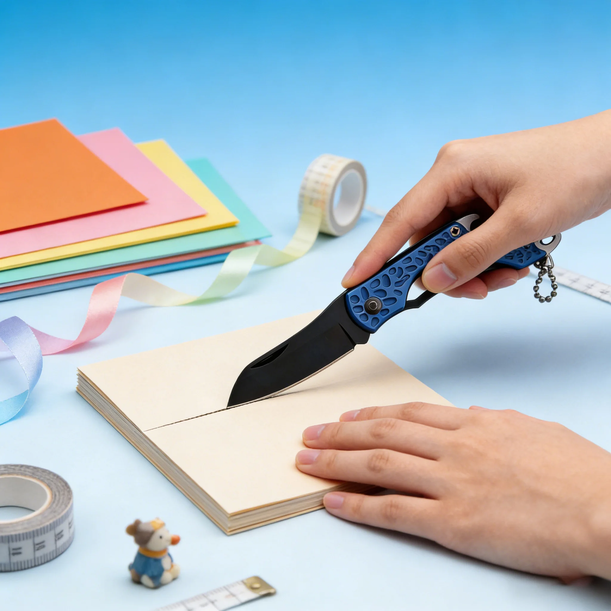 1/2PCS,Sewing Scissors Embroidery Cross Stitch Needlework Thread Trimming DIY Utility Folding Knife Outdoor Camping Tools