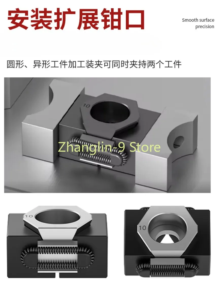 CNC M6 M8 M10 M12 OK Vise Smooth/Tooth surface CNC milling tools Machine Milling Hign Precision Vise Workholding Clamps 4 Aixs