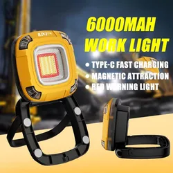 Outdoor LED Camping Light with 7 Lighting Modes 6000MAH USB Rechargeable Flashlight Outdoor Work Light Emergency Light