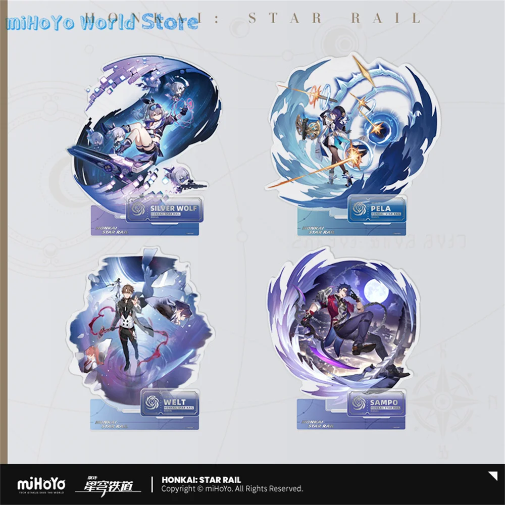 Honkai Star Rail Silver Wolf Acrylic Tile Official Genuine Welt Yang Characters Game Series Acrylic Tile Sampo Pelageya Gifts