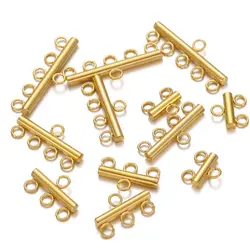 10pcss/lot Stainless Steel Necklace Bracelet Layer Clasps Pendant Bail Connector DIY Connectors For Jewelry Making Supplies