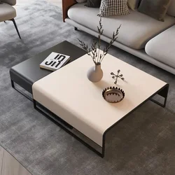 Mesa de centro luxuosa para quarto, design moderno, nórdico, minimalista, sala de estar, conjuntos de móveis de jardim