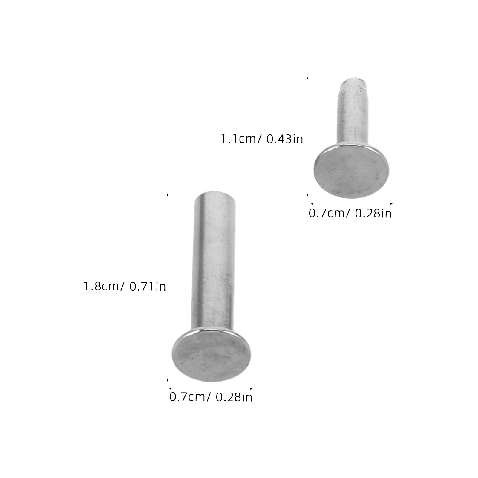 10 Pcs Rivet Fasteners Spatula Handle Repair