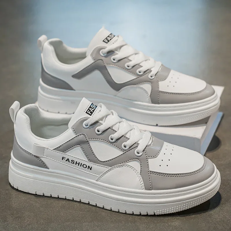 Men's Shoe 2025 New Spring and Autumn Fashion Bread Shoes Casual Board Shoe Youth Thick Sole Increase Sports Small White Shoes