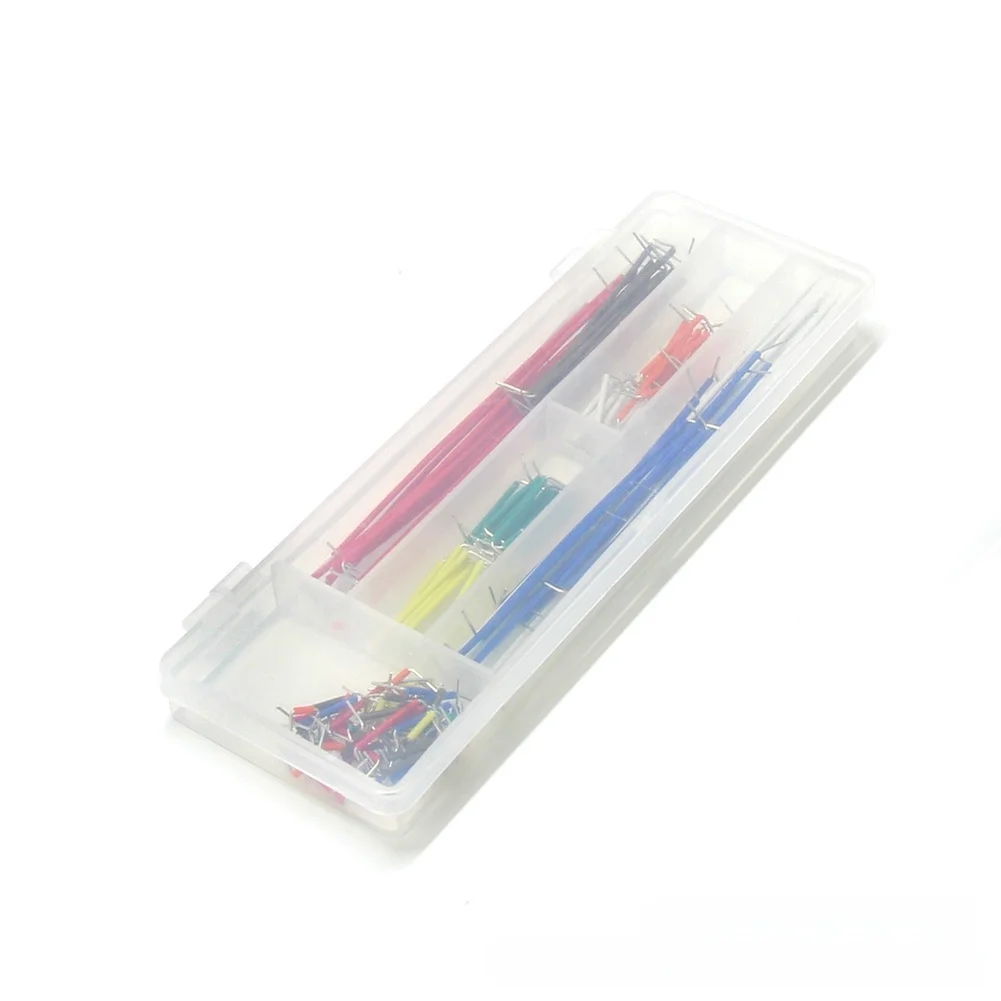 140 pcs Breadboard For Jumper Wire Kit Assorted Ends Preformed Shape for Circuit Prototyping and Educational Applications