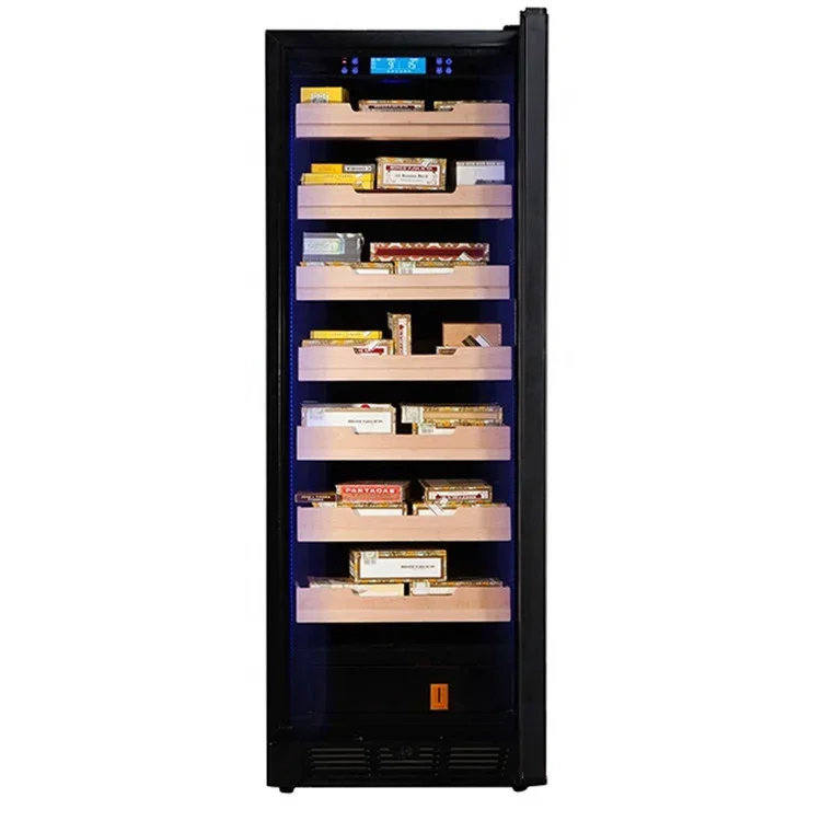 Electronic Cooler Humidor 430L 7 Shelves Controlled Humidity Cigar And Wine Cabinet